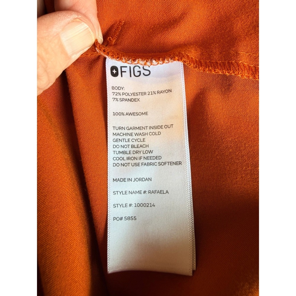 FIGS Rafaela Scrub Set Rust Sleeveless Top XL and Pants L Tall Technical Collect - Picture 7 of 7